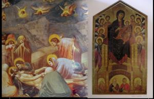 Images from works by Giotto and Cimabue 14th Century
